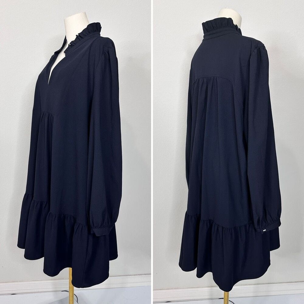 Tuckernuck Navy Crepe Palmerston Tiered Shift Dress Tuckernuck XXXL Preppy Chic - Picture 5 of 13